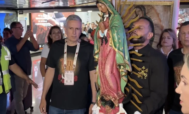 Imagem de Nossa Senhora de Guadalupe em Goiânia para o Totus Tuus 2026.