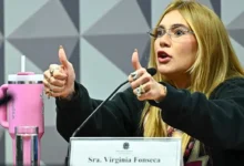 Virginia Fonseca em pronunciamento sobre xingamentos no Maracanã.