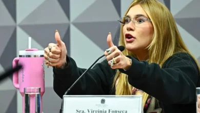 Virginia Fonseca em pronunciamento sobre xingamentos no Maracanã.