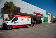 Entrada do Hospital Estadual de Urgências Governador Otávio Lage de Siqueira em Goiânia.