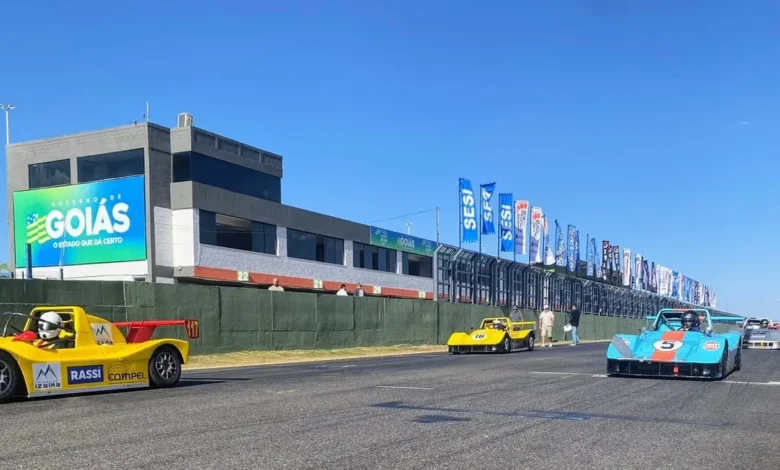 Vista do Autódromo Internacional Ayrton Senna em Goiânia.