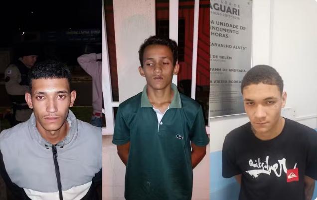 Viaturas policiais em ação durante operação em Goiás.