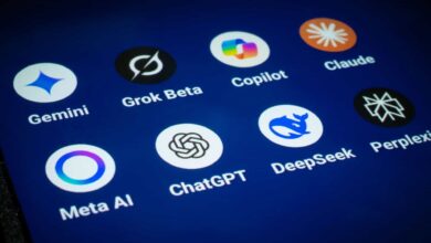 Usuário interagindo com um dispositivo de inteligência artificial