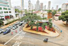 Trânsito nas avenidas T-10 e T-55 em Goiânia.
