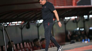 Técnico Eduardo Souza durante partida do Atlético-GO.