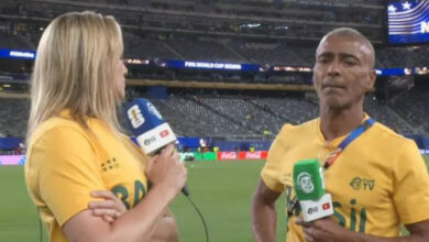 Romário fala sobre polêmica com Fernanda Gentil em programa.