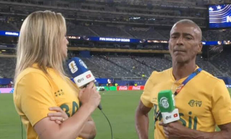 Romário fala sobre polêmica com Fernanda Gentil em programa.
