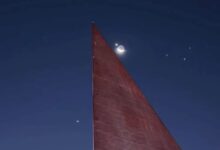 Lua, Vênus e Júpiter no céu de Goiânia.