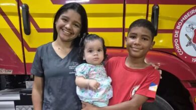 Jovem de 13 anos do Tocantins que salvou a sobrinha após curso de bombeiro mirim.