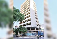 Prédio no Centro de Goiânia que será transformado em moradia popular.