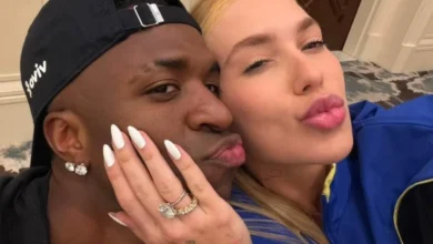 Vini Jr. e Virginia Fonseca em uma montagem de fotos de redes sociais.