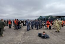 Avião da Força Aérea Brasileira em missão humanitária na Venezuela.