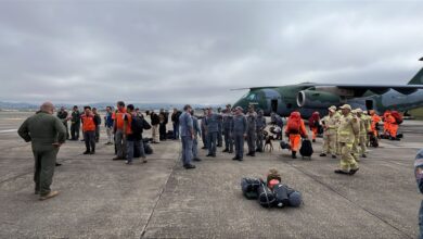 Avião da Força Aérea Brasileira em missão humanitária na Venezuela.