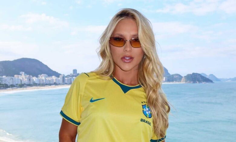 Virginia Fonseca em passeio turístico nos EUA antes de retornar ao Brasil.