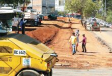 Imagem do projeto arquitetônico do novo estacionamento no Setor Bueno com modelo em escamas.