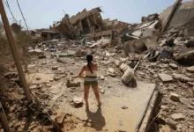 Prédios danificados na Venezuela após terremotos, conforme análise preliminar da NASA.
