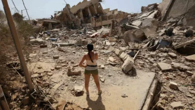 Prédios danificados na Venezuela após terremotos, conforme análise preliminar da NASA.