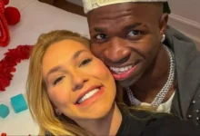 Vini Jr. comenta em post de Virginia Fonseca nas redes sociais.