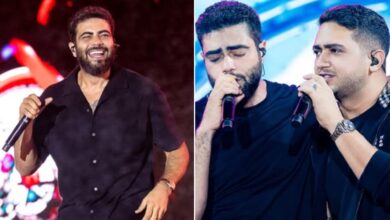 Henrique, cantor da dupla sertaneja com Juliano, em apresentação ao vivo.
