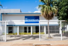 Entrada principal do campus da Facunicamps em Goiás.