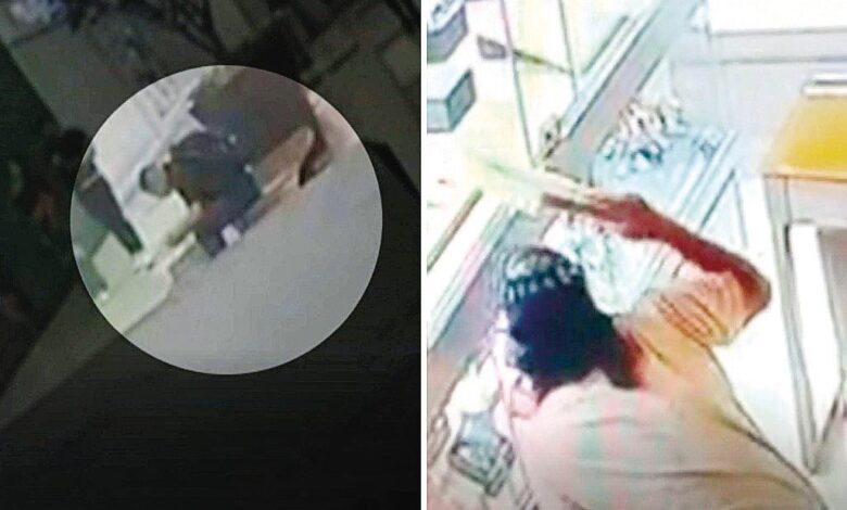 Polícia Civil em operação em shopping de Goiânia.