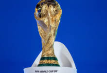 Imagem da taça da Copa do Mundo de 2026.