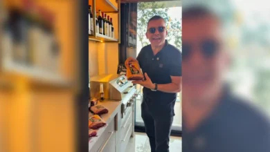 Empresário Leandro Batista Nóbrega durante gravação de vídeo sobre denúncia.