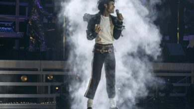 Imagem promocional do filme 'Michael', cinebiografia de Michael Jackson.
