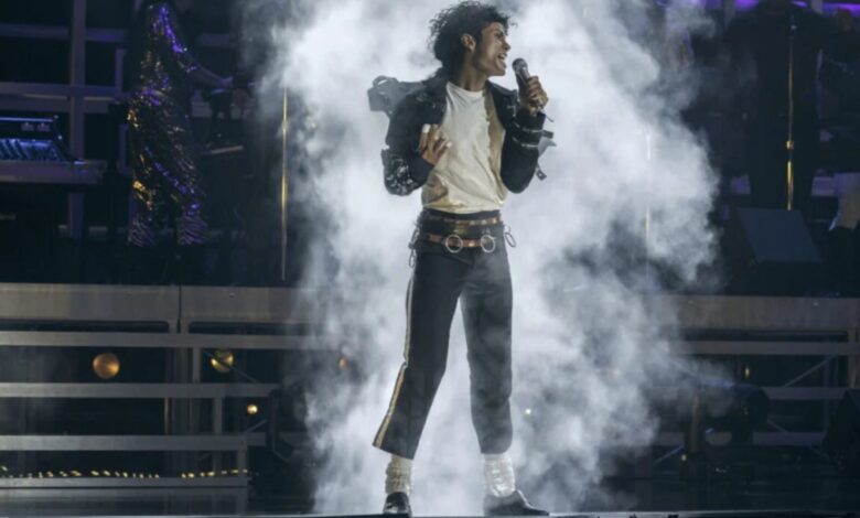 Imagem promocional do filme 'Michael', cinebiografia de Michael Jackson.