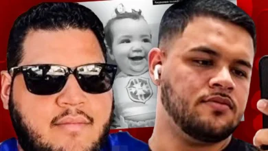 Imagem de Francisco Ray Rodrigues Magalhães e Roberto Levy Oliveira Magalhães, suspeitos pela morte de uma bebê.