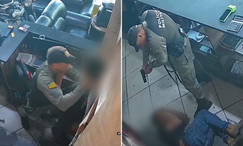 Imagem de um policial militar em Goiás.