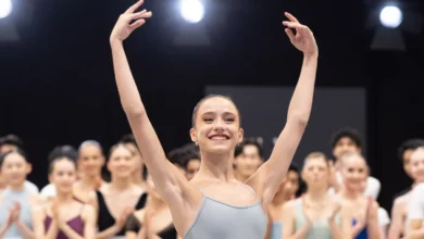 Bailarina Pietra Rêgo se apresentando no Prix de Lausanne.