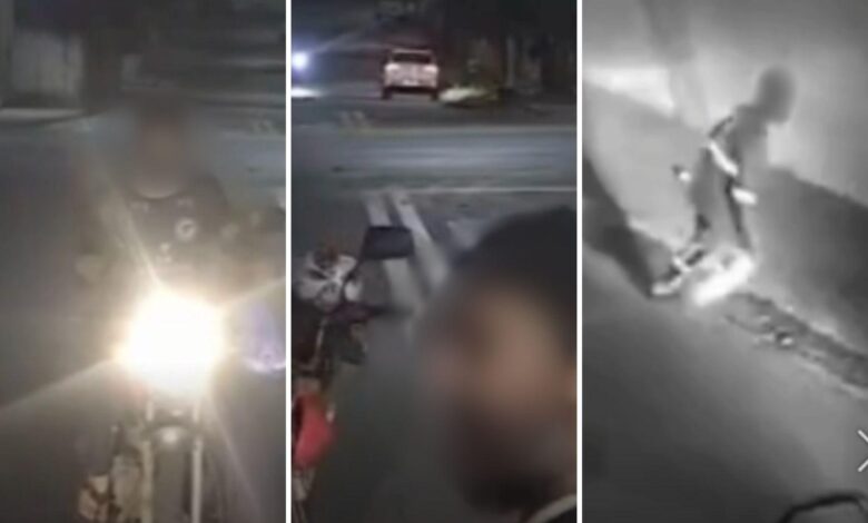 Caminhão de coleta de lixo em Goiânia em operação durante o dia.