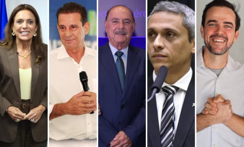 Gracinha Caiado e Vanderlan Cardoso, líderes na pesquisa Quaest para o Senado em Goiás.