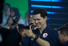 Daniel Vilela durante convenção do MDB em Goiânia.