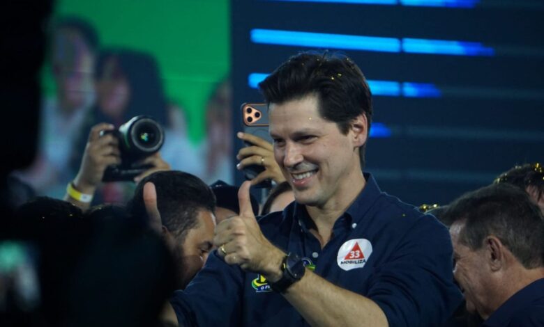 Daniel Vilela durante convenção do MDB em Goiânia.