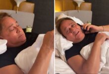 Leonardo ao lado de Poliana Rocha em vídeo nas redes sociais.