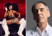 Gaby Amarantos e Arnaldo Antunes no Festival Bananada em Goiânia.
