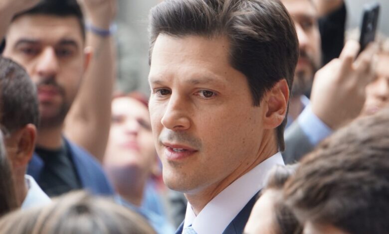 Daniel Vilela durante apresentação de seu plano de governo.