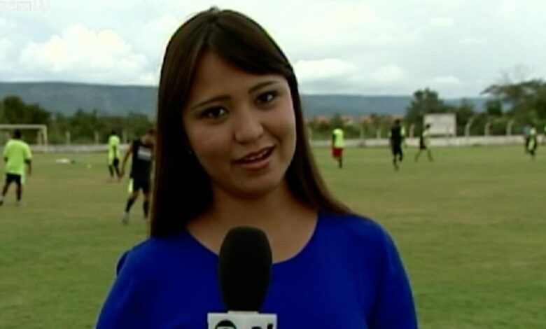 Imagem de arquivo da ex-apresentadora do Globo Esporte Tocantins.