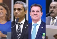 Gracinha Caiado, Gustavo Gayer, Vanderlan Cardoso e Zacharias Calil em disputa ao Senado.