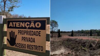 Imagem da entrada da fazenda Talismã Dona Carmem, em Formoso, Goiás.
