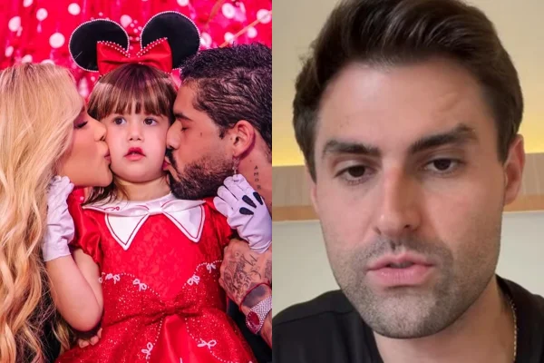 Influenciador Pedro Rezende em pronunciamento nas redes sociais.