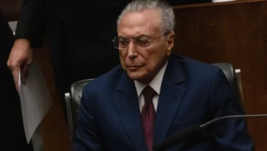 Michel Temer em pronunciamento sobre o STF.