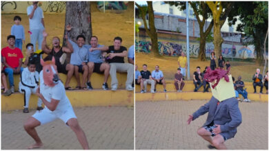 Grupo de jovens participando de um campeonato de 'farmar aura'.