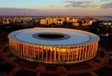 Vista do Estádio Mané Garrincha em Brasília.