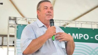José Mário Schreiner discursa em evento da Faeg