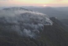 Incêndio no Parque Nacional da Chapada dos Veadeiros.