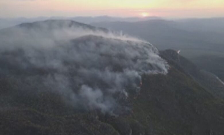 Incêndio no Parque Nacional da Chapada dos Veadeiros.