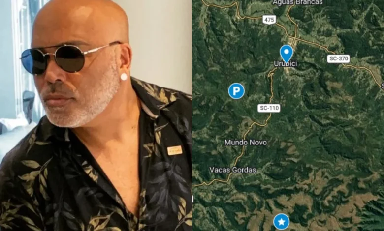 Helicóptero desaparecido na serra catarinense com o cantor Rick a bordo.